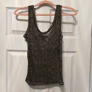 Hudson Jeans Metallic Black Tank Top